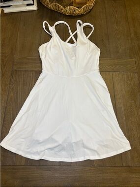 Fabletics White Strappy Active Dress